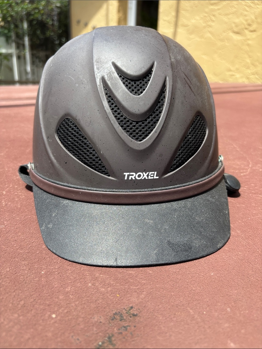 Troxel Kids Helmet in Brown and Black - Ventilated Riding Helmet